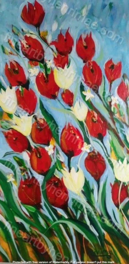 Tulips Blowing in the Wind